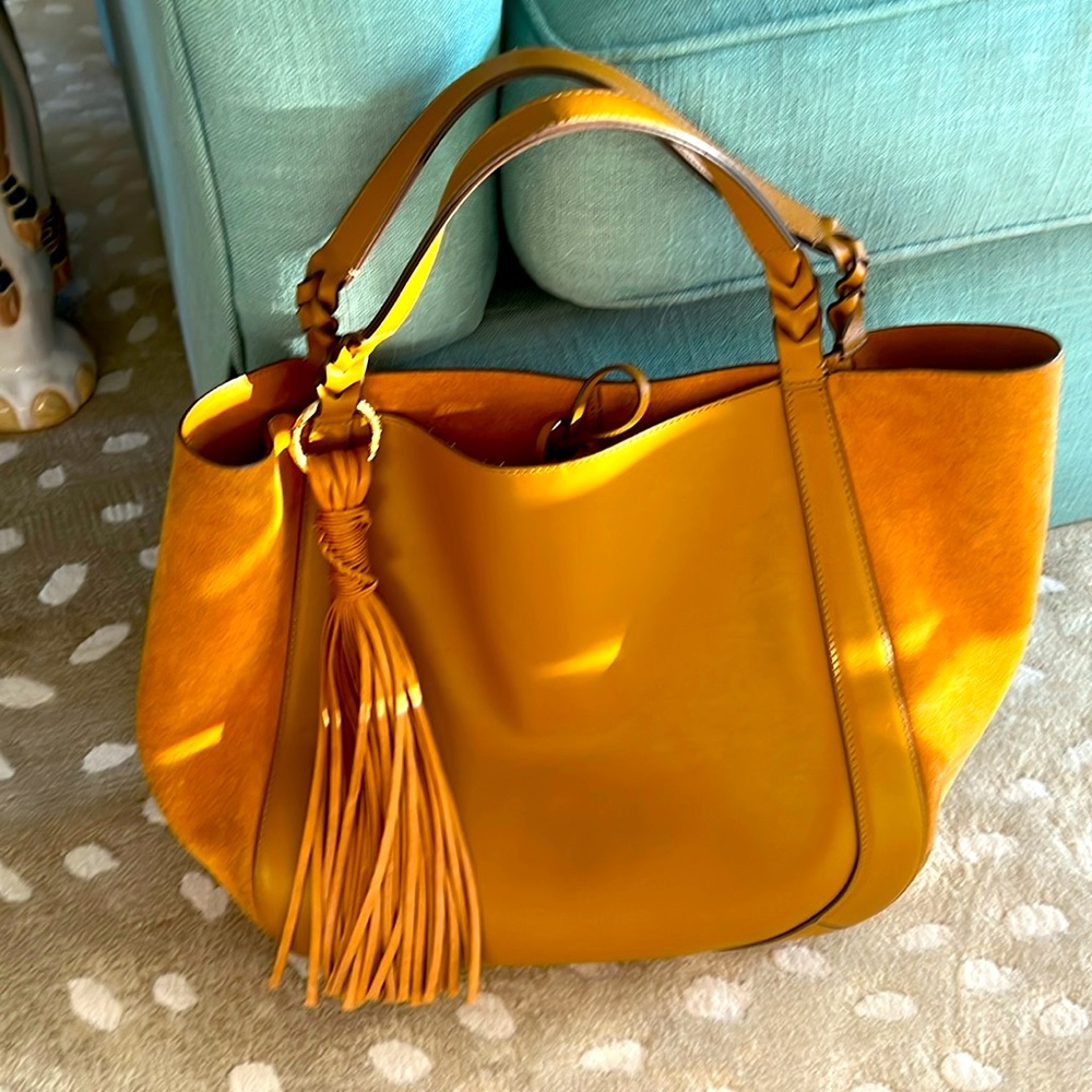 ULLA JOHNSON Albers tote, Leather & suede large tote, used but great condition